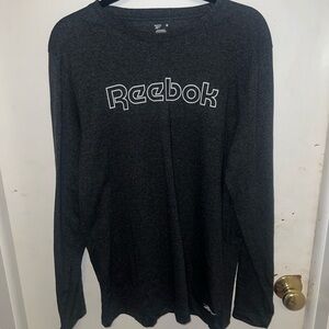 Reebok Men's Charcoal Long Sleeve Tee